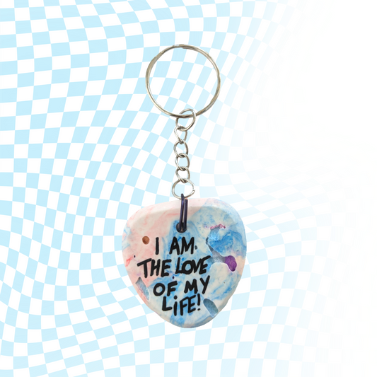 I am the love of my life keyring