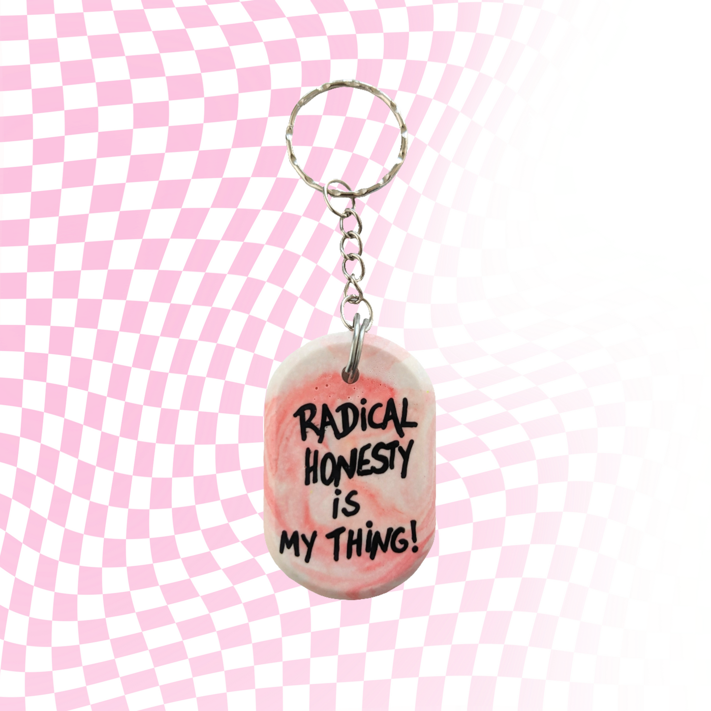 Radical honesty keyring