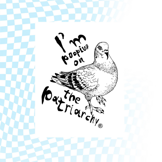 Feminist Pigeon A4 print