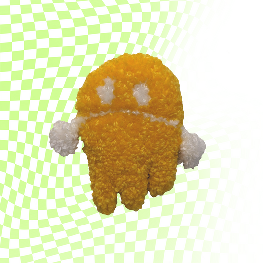 Sad Yolky Ghost brooch